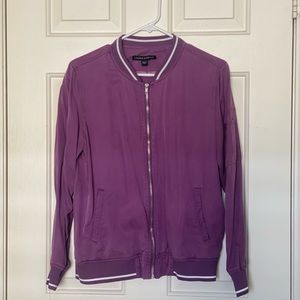 Harlow & Graham Purple Bomber Jacket